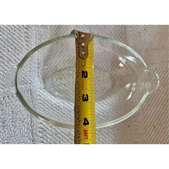 Set of 2 Vintage 1-Cup Pyrex 328 Corning 8 oz Oval Clear Glass Baking Dishes - Picture 12 of 13